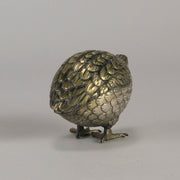 Japanese Bronze Okimono Partridge - Antique Bronze - Hickmet Fine Arts