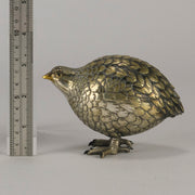 Japanese Bronze Okimono Partridge - Antique Bronze - Hickmet Fine Arts