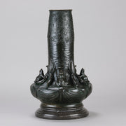 Art Nouveau Vase with Frogs - Jean Dunand - Hickmet Fine Arts 