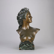 Art Nouveau Bronze Bust by Lambeaux