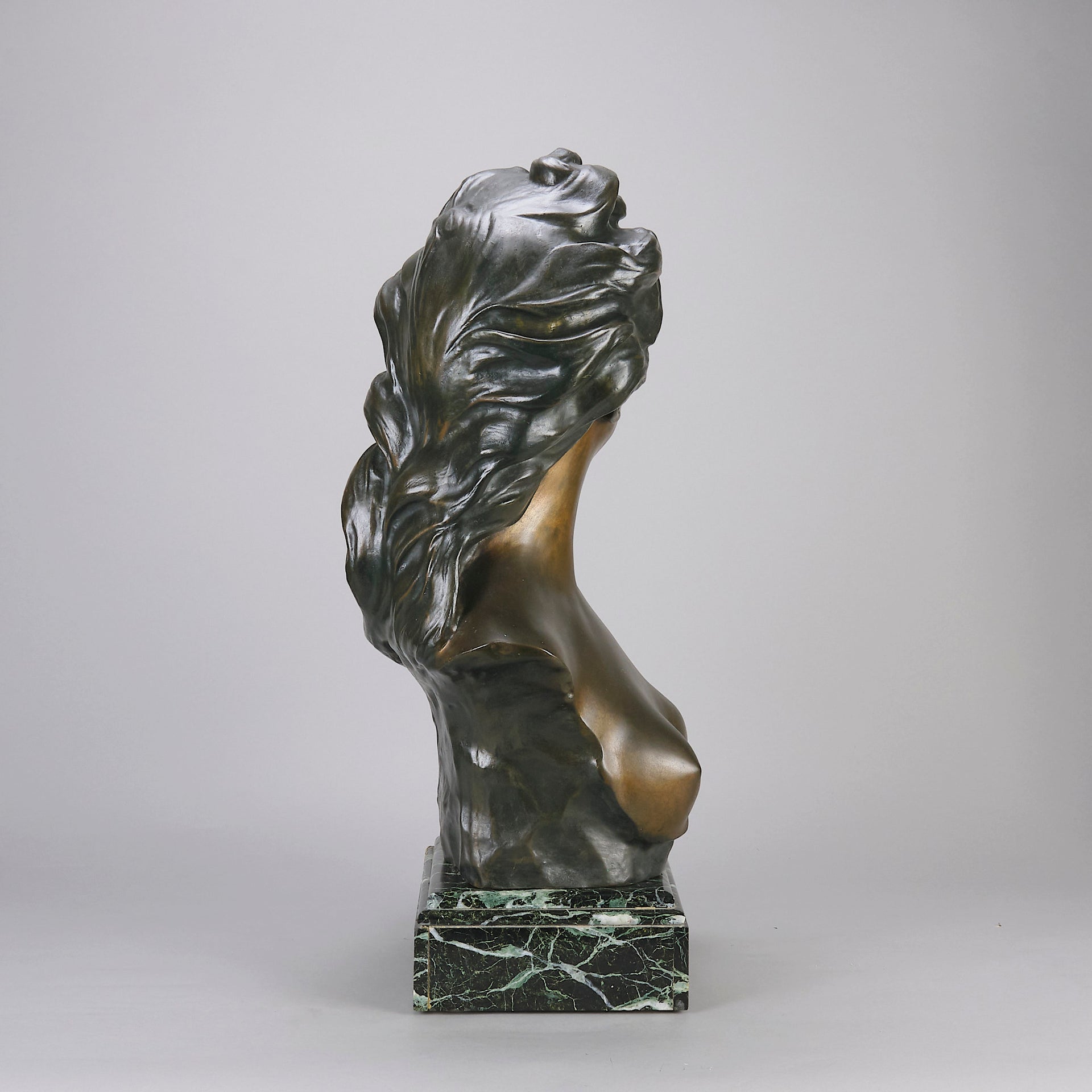 Art Nouveau Bronze Bust by Lambeaux