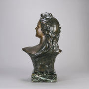 Art Nouveau Bronze Bust by Lambeaux