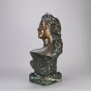 Art Nouveau Bronze Bust by Lambeaux