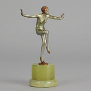 Josef Lorenzl Arms Out - Art Deco Bronze - Hickmet Fine Arts