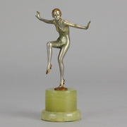 Josef Lorenzl Arms Out - Art Deco Bronze - Hickmet Fine Arts