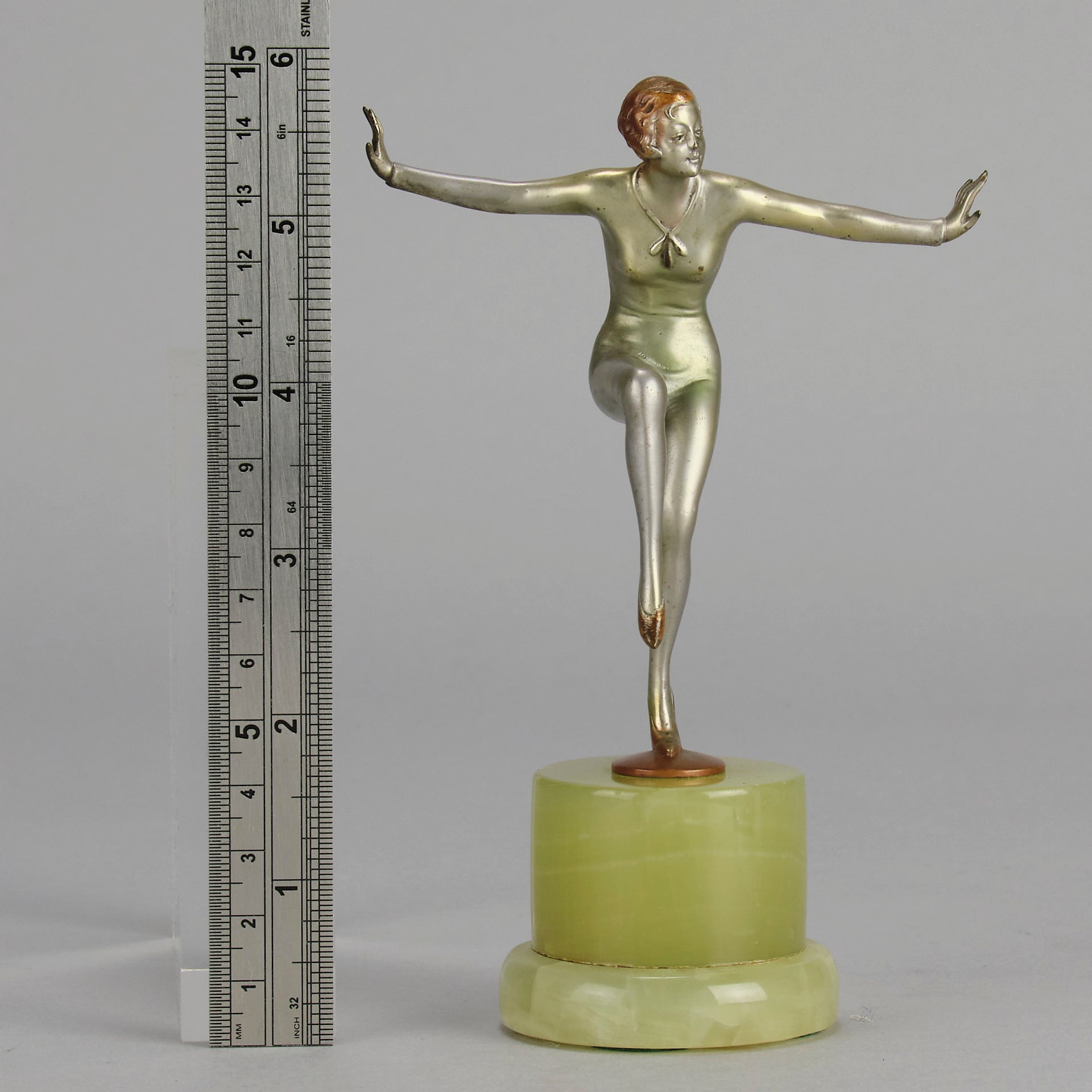 Josef Lorenzl Arms Out - Art Deco Bronze - Hickmet Fine Arts