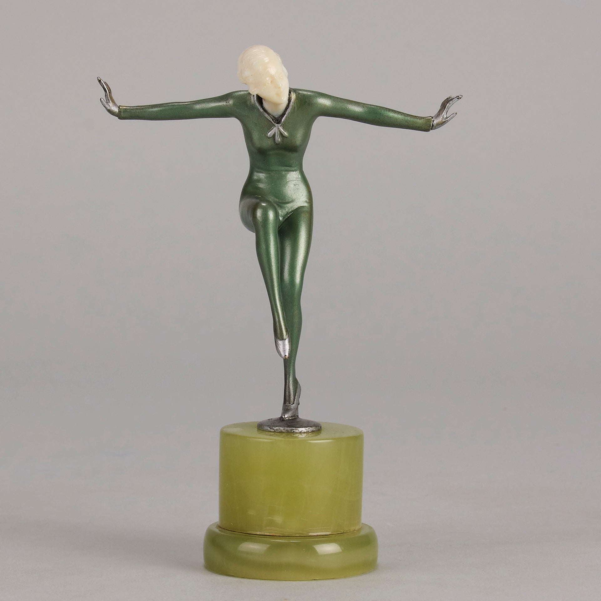 Josef Lorenzl Arms Out - Art Deco Bronze - Hickmet Fine Arts