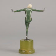 Josef Lorenzl Arms Out - Art Deco Bronze - Hickmet Fine Arts