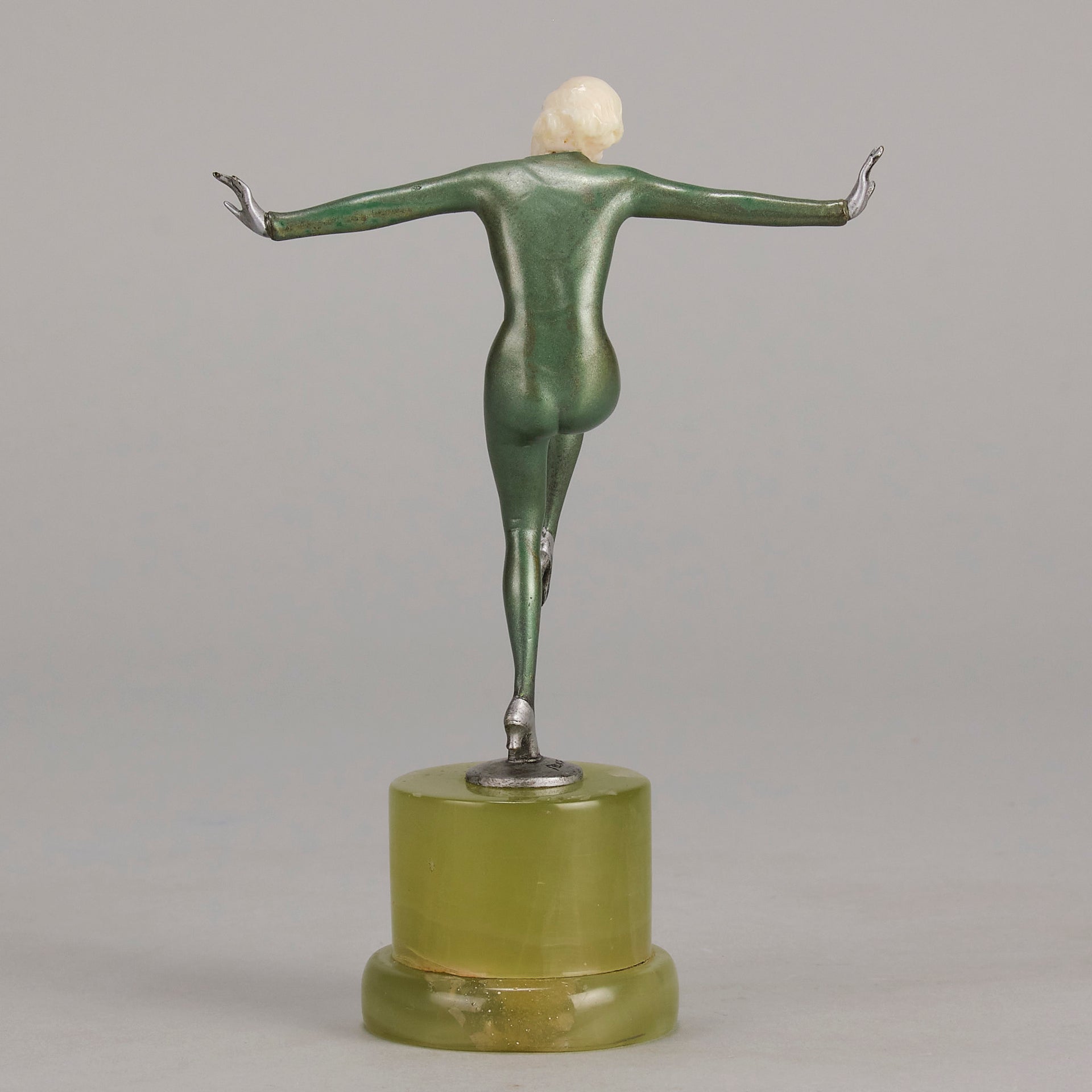 Josef Lorenzl Arms Out - Art Deco Bronze - Hickmet Fine Arts