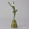 Josef Lorenzl Arms Up - Art Deco Bronze - Hickmet Fine Arts