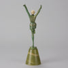 Josef Lorenzl Arms Up - Art Deco Bronze - Hickmet Fine Arts