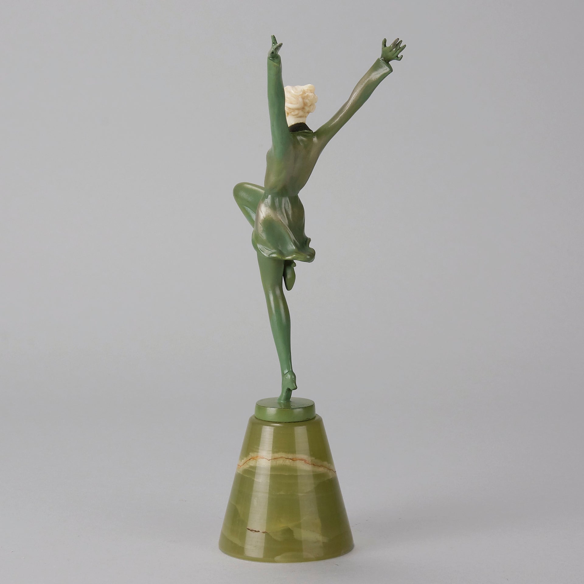 Josef Lorenzl Arms Up - Art Deco Bronze - Hickmet Fine Arts