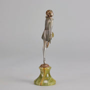 Lorenzl Curtsy -  Art Deco Bronze Figure - Hickmet Fine Arts