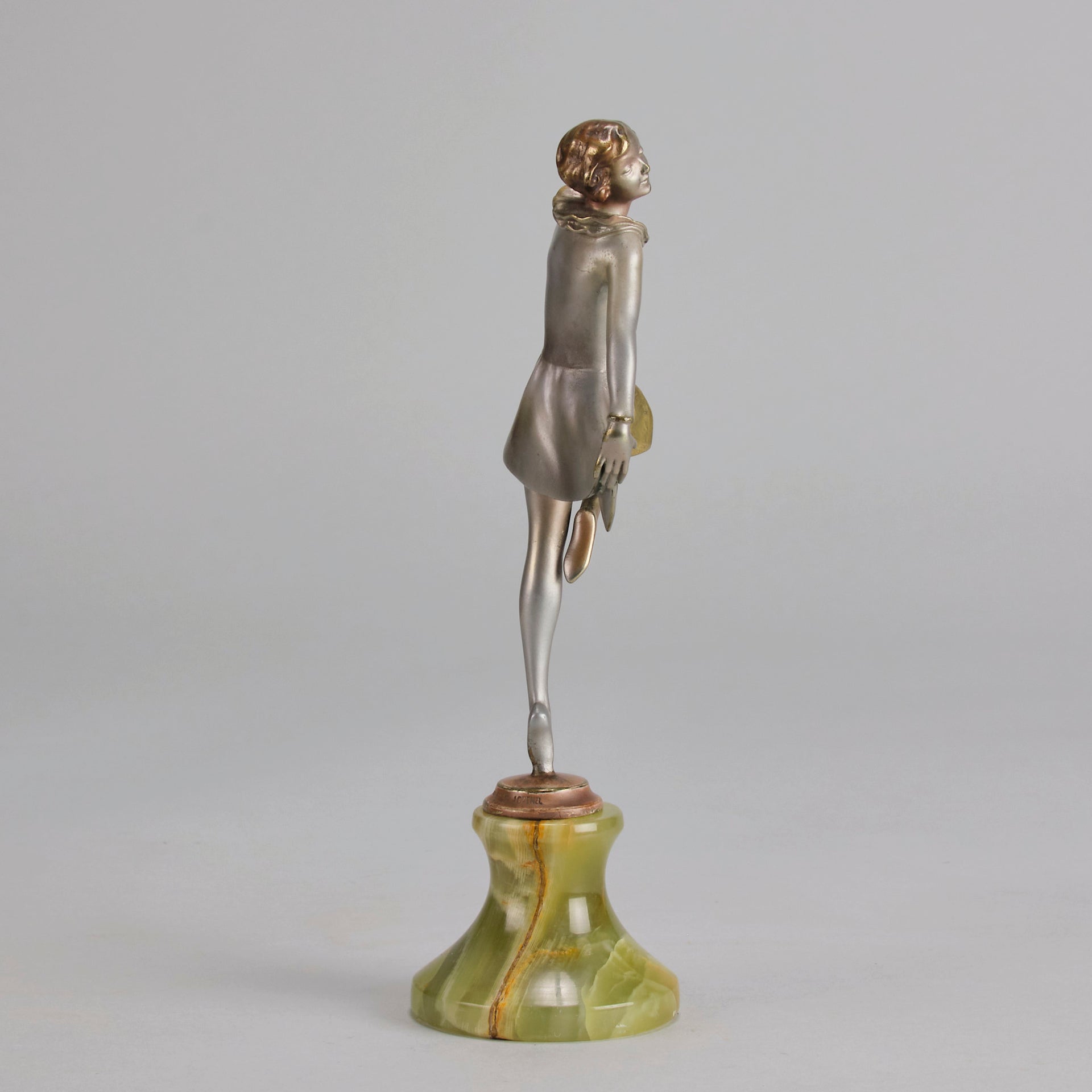 Lorenzl Curtsy -  Art Deco Bronze Figure - Hickmet Fine Arts
