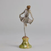Lorenzl Curtsy -  Art Deco Bronze Figure - Hickmet Fine Arts