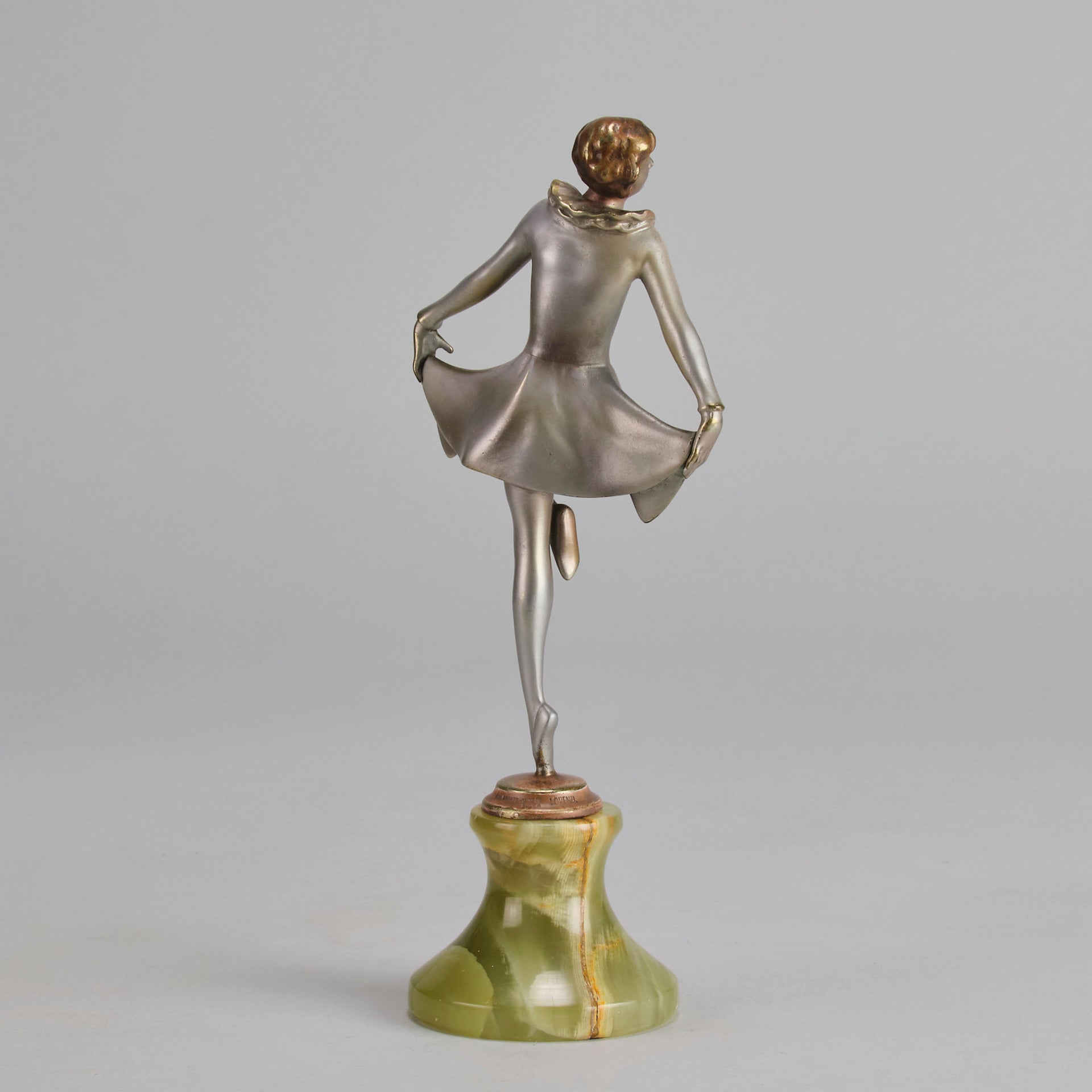 Lorenzl Curtsy -  Art Deco Bronze Figure - Hickmet Fine Arts