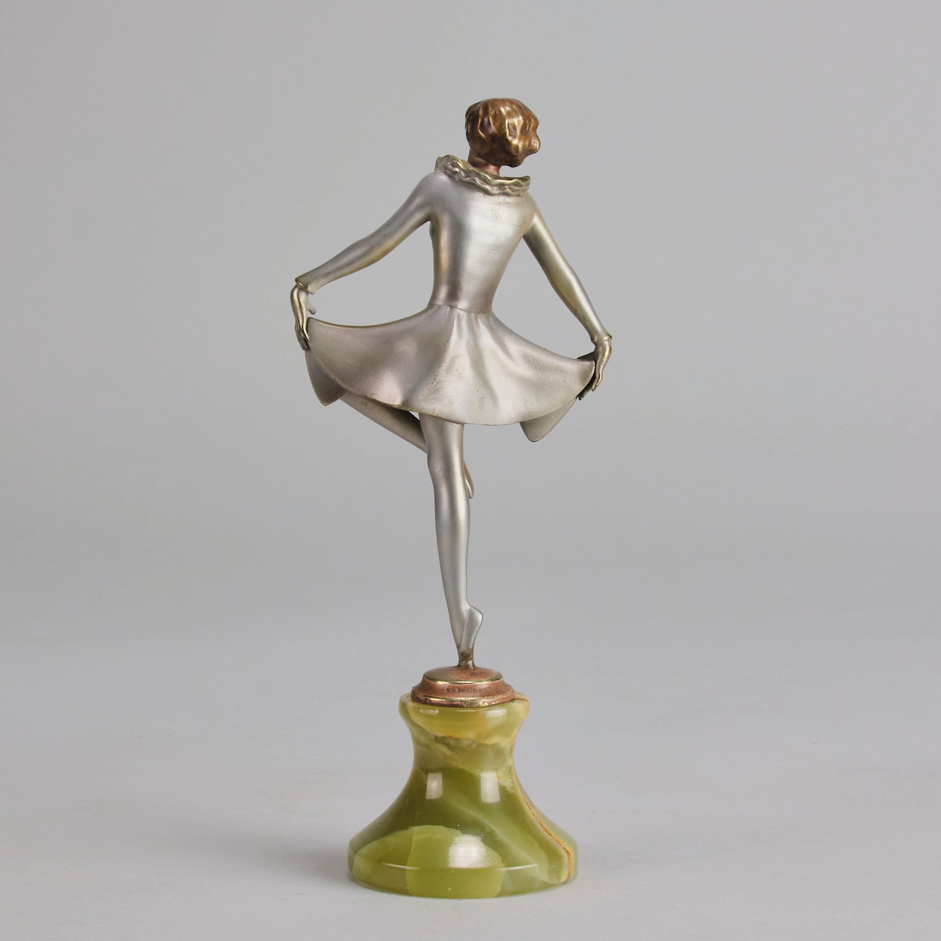 Lorenzl Curtsy -  Art Deco Bronze Figure - Hickmet Fine Arts