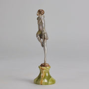 Lorenzl Curtsy -  Art Deco Bronze Figure - Hickmet Fine Arts