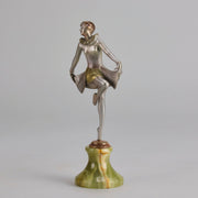 Lorenzl Curtsy -  Art Deco Bronze Figure - Hickmet Fine Arts