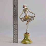Lorenzl Curtsy -  Art Deco Bronze Figure - Hickmet Fine Arts