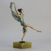 Josef Lorenzl Scarf Dancer - Art Deco Bronze - Hickmet Fine Arts