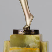 Josef Lorenzl Scarf Dancer - Art Deco Bronze - Hickmet Fine Arts