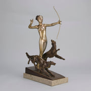 Hounds & Diana Josef Lorenzl - Art Deco Bronze - Hickmet Fine Arts