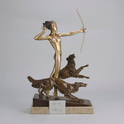 Hounds & Diana Josef Lorenzl - Art Deco Bronze - Hickmet Fine Arts