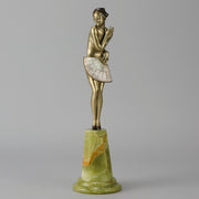 Josef Lorenzl Fan Dancer - Art Deco Bronze - Hickmet Fine Arts
