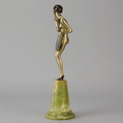 Josef Lorenzl Fan Dancer - Art Deco Bronze - Hickmet Fine Arts