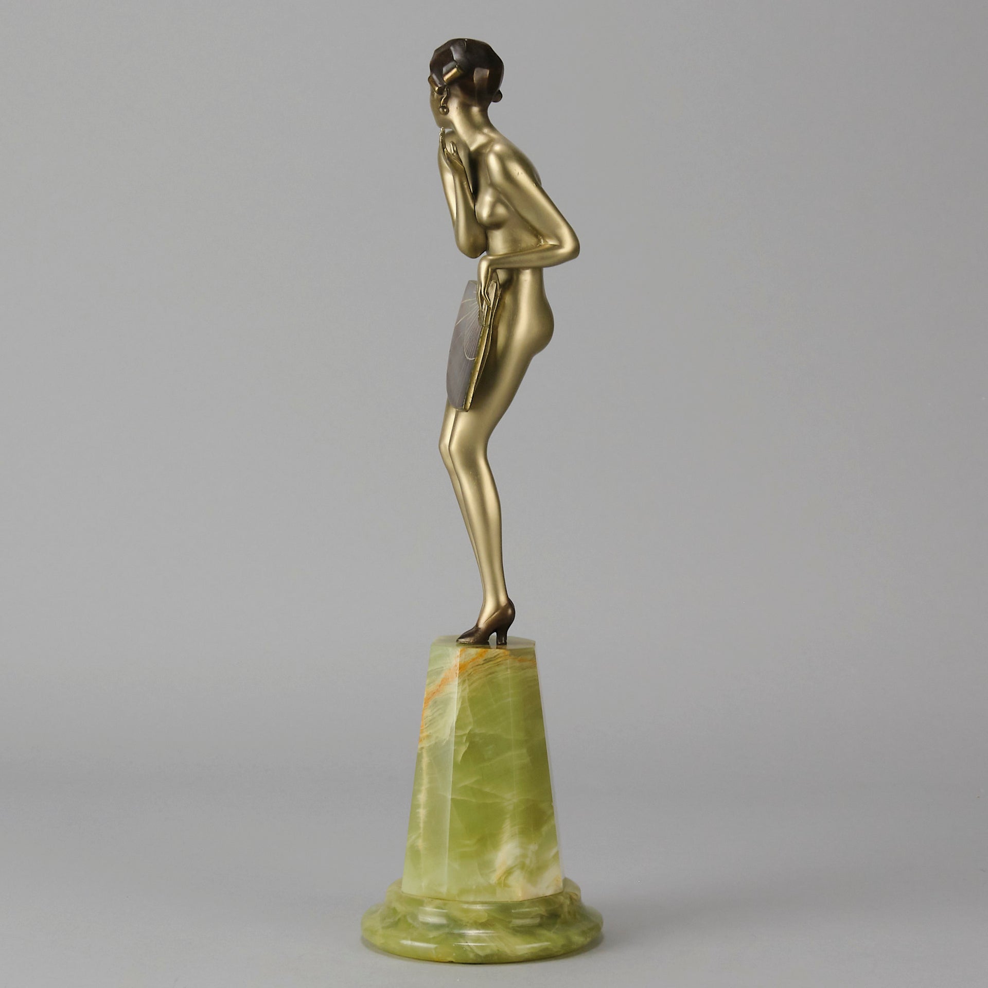 Josef Lorenzl Fan Dancer - Art Deco Bronze - Hickmet Fine Arts