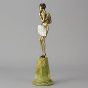 Josef Lorenzl Fan Dancer - Art Deco Bronze - Hickmet Fine Arts