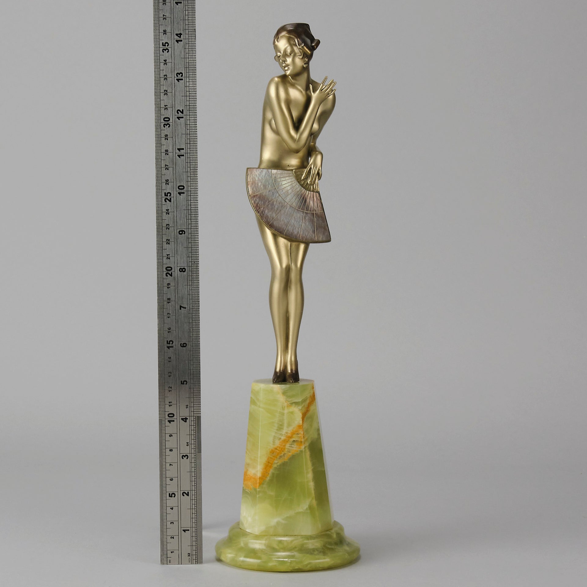 Josef Lorenzl Fan Dancer - Art Deco Bronze - Hickmet Fine Arts