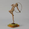 Josef Lorenzl Hoop Dancer - Art Deco Bronze - Hickmet Fine Arts