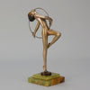 Josef Lorenzl Hoop Dancer - Art Deco Bronze - Hickmet Fine Arts