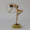 Josef Lorenzl Hoop Dancer - Art Deco Bronze - Hickmet Fine Arts