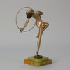 Josef Lorenzl Hoop Dancer - Art Deco Bronze - Hickmet Fine Arts