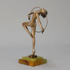 Josef Lorenzl Hoop Dancer - Art Deco Bronze - Hickmet Fine Arts