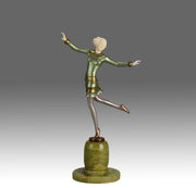 Josef Lorenzl Figure - Janice Art Deco Bronze - Hickmet Fine Arts