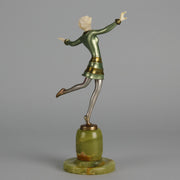 Josef Lorenzl Figure - Janice Art Deco Bronze - Hickmet Fine Arts