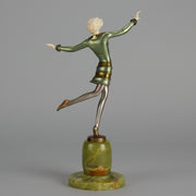 Josef Lorenzl Figure - Janice Art Deco Bronze - Hickmet Fine Arts