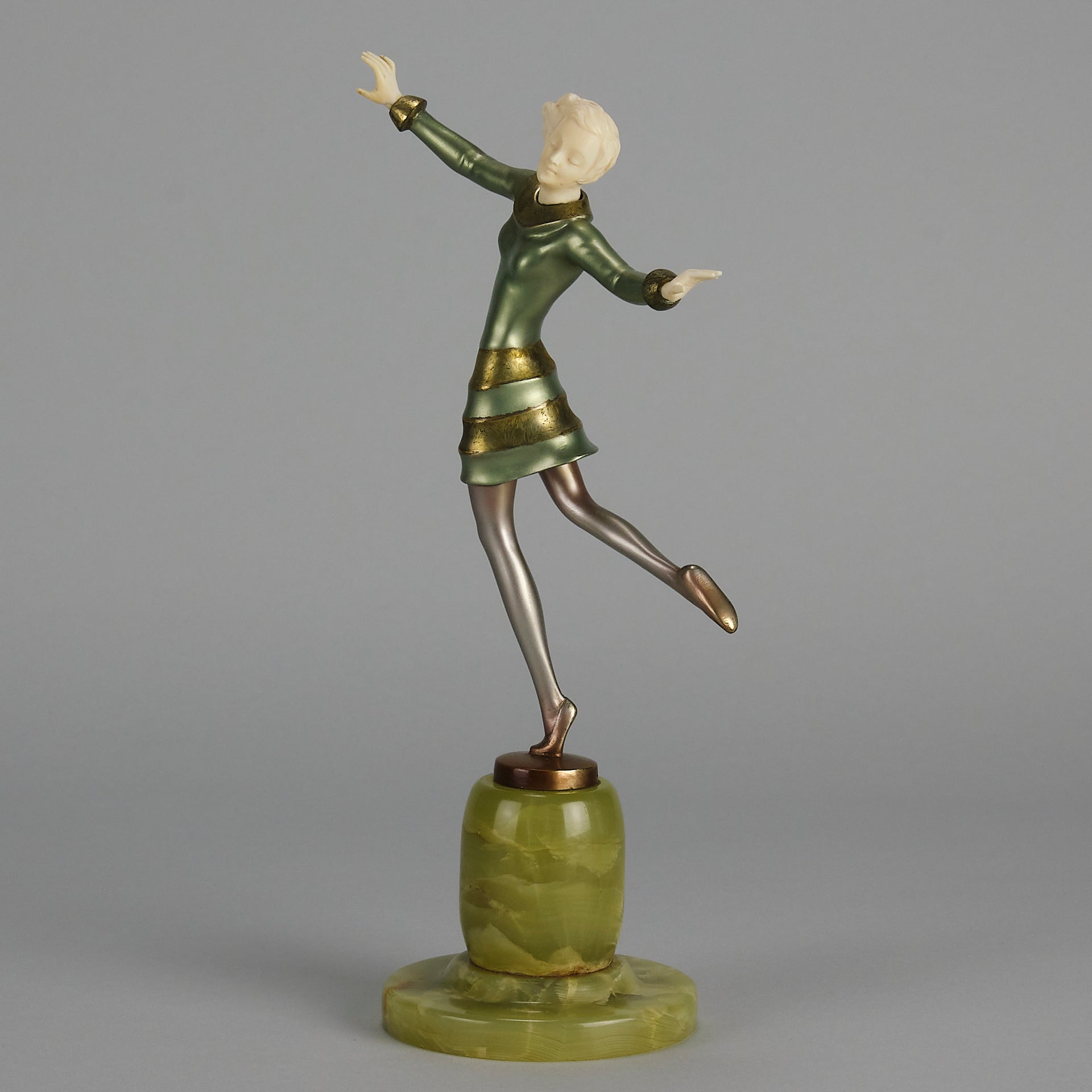 Josef Lorenzl Figure - Janice Art Deco Bronze - Hickmet Fine Arts