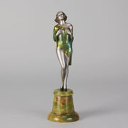 Modesty - Lorenzl Art Deco Bronze - Hickmet Fine Arts