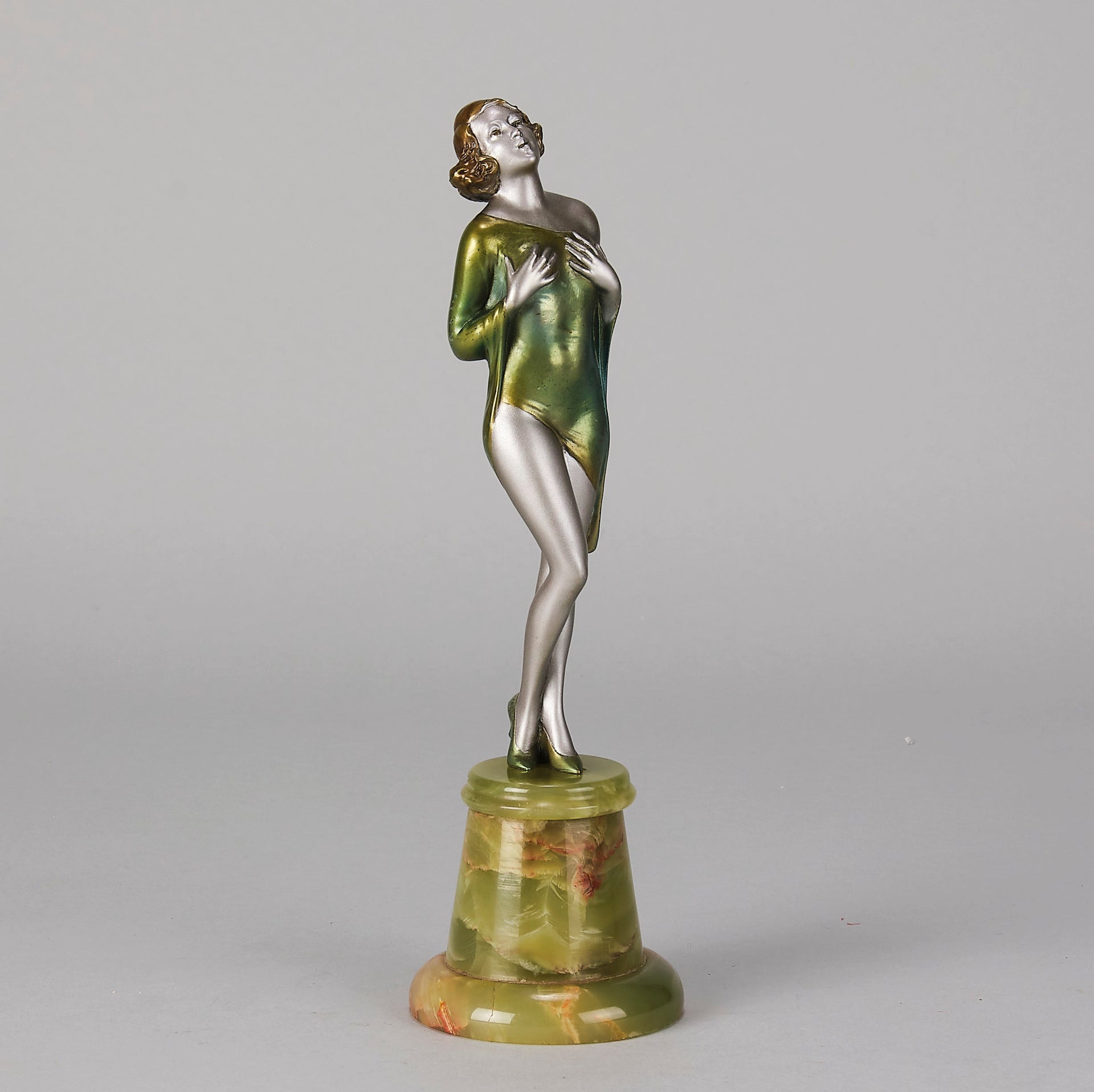 Modesty - Lorenzl Art Deco Bronze - Hickmet Fine Arts