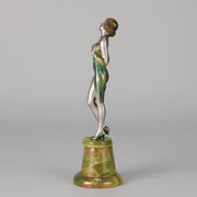 Modesty - Lorenzl Art Deco Bronze - Hickmet Fine Arts