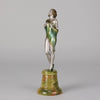 Modesty - Lorenzl Art Deco Bronze - Hickmet Fine Arts