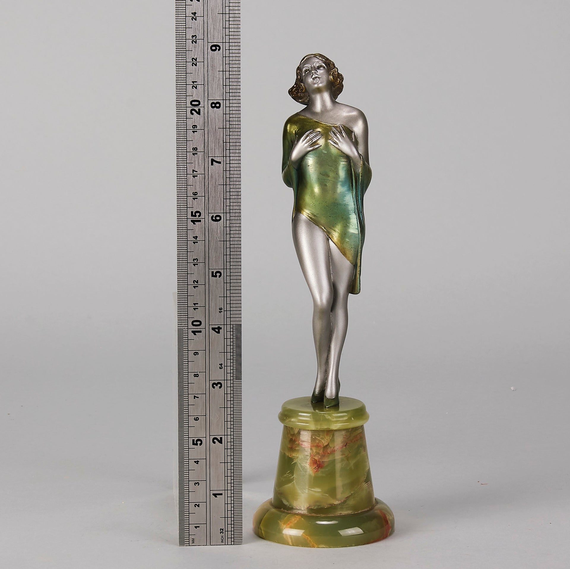 Modesty - Lorenzl Art Deco Bronze - Hickmet Fine Arts