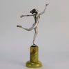 Josef Lorenzl Running Girl - Art Deco Bronze - Hickmet Fine Arts