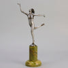 Josef Lorenzl Running Girl - Art Deco Bronze - Hickmet Fine Arts