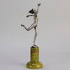 Josef Lorenzl Running Girl - Art Deco Bronze - Hickmet Fine Arts